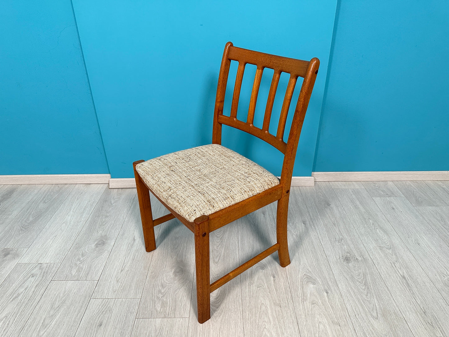 4er Set Dänische Teak Esszimmer-Stühle J. Andersen für Uldum, 60er 70er