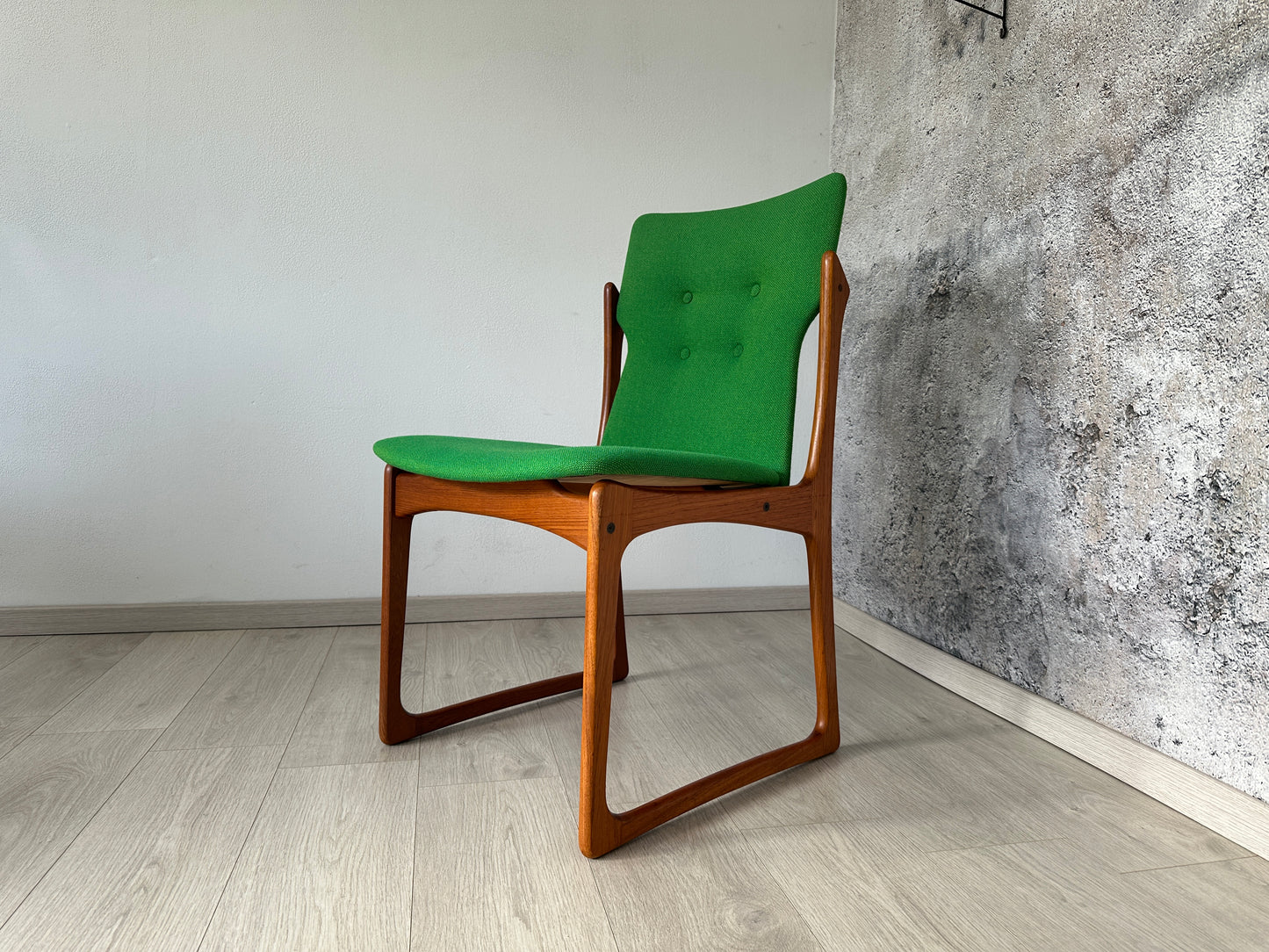 4er Set Dänische Teak Esszimmer-Stühle Vamdrup, 60er 70er