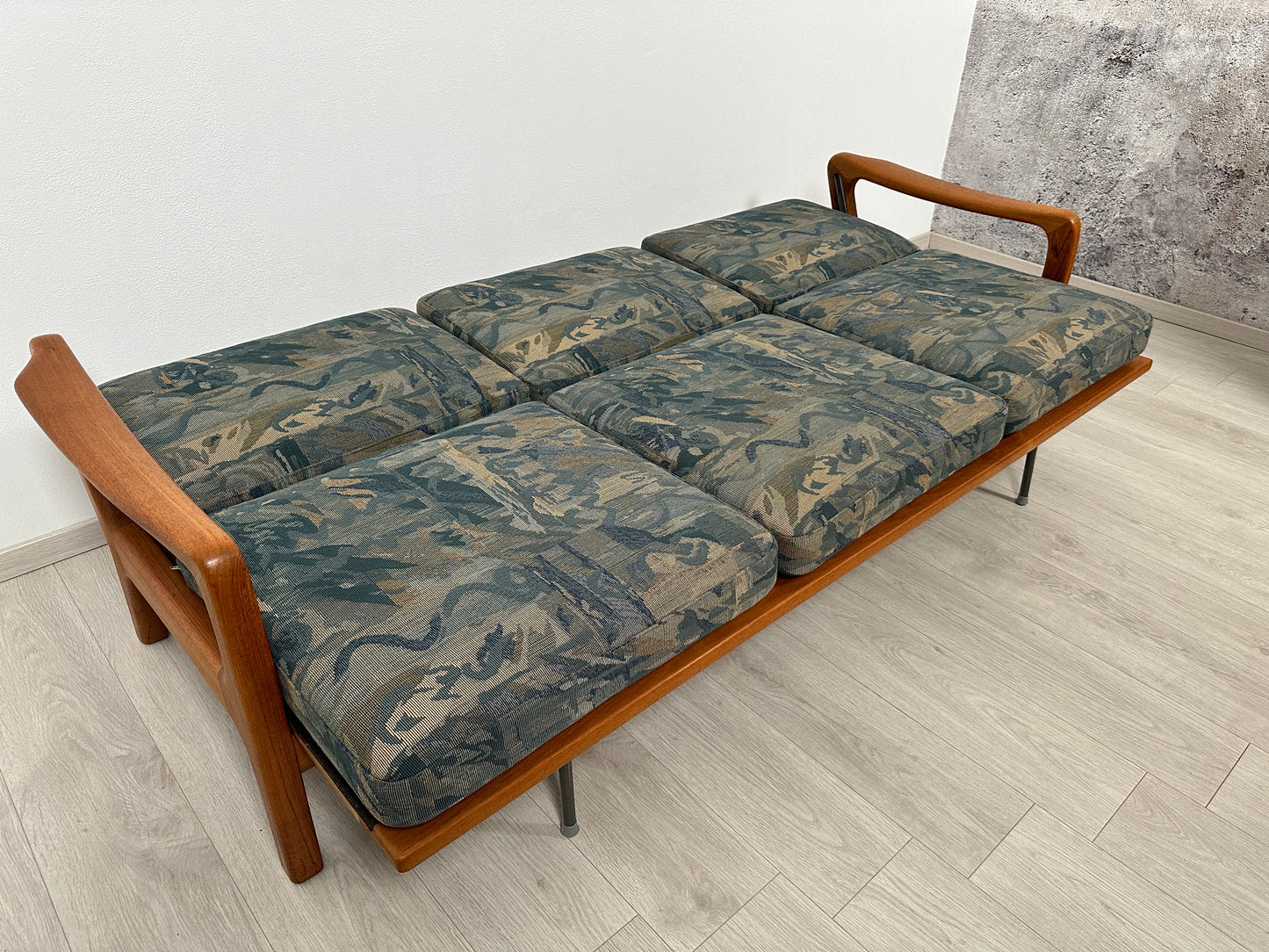 Dänisches 3-Sitzer Teak Sofa / Couch Juul Kristensen, 60er
