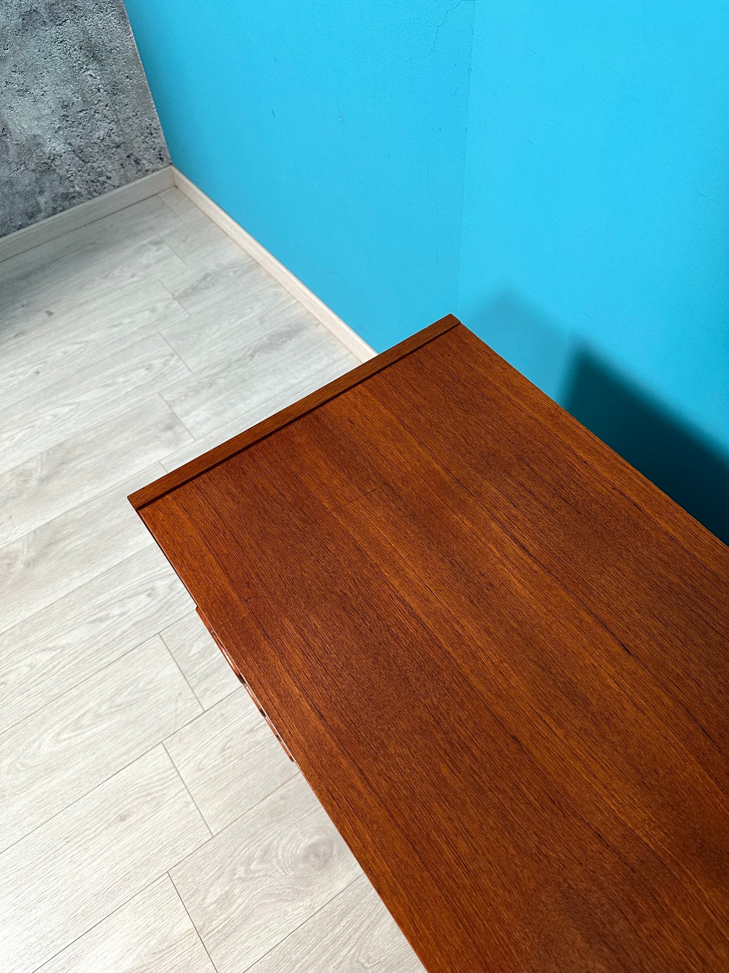 MidCentury Teak Kommode mit 4 Schubladen, 1960er