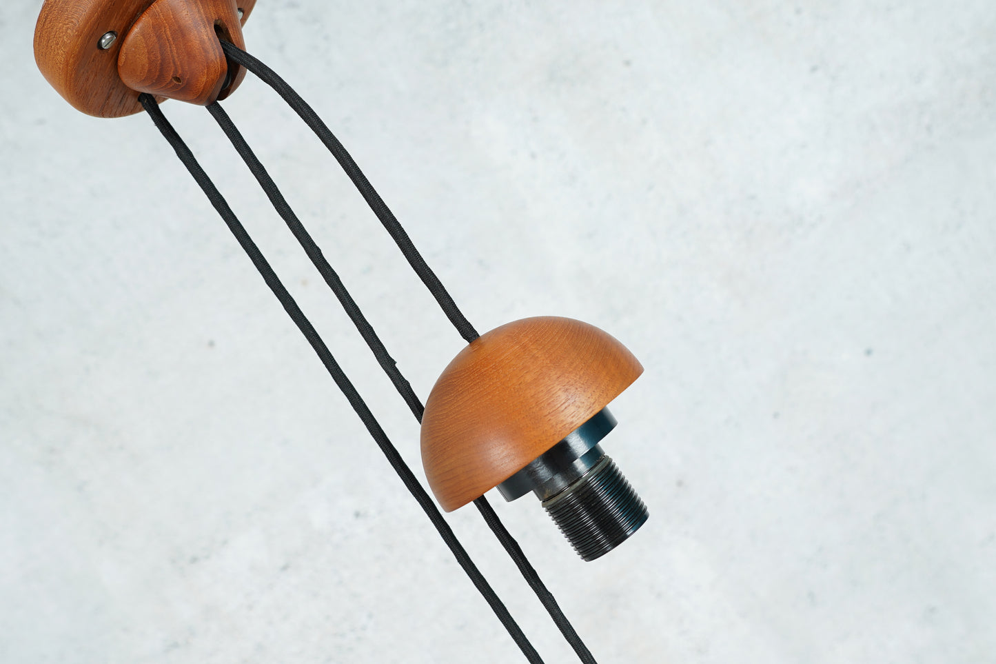 Domus Teak Pendellampe / Deckenlampe, 1960er