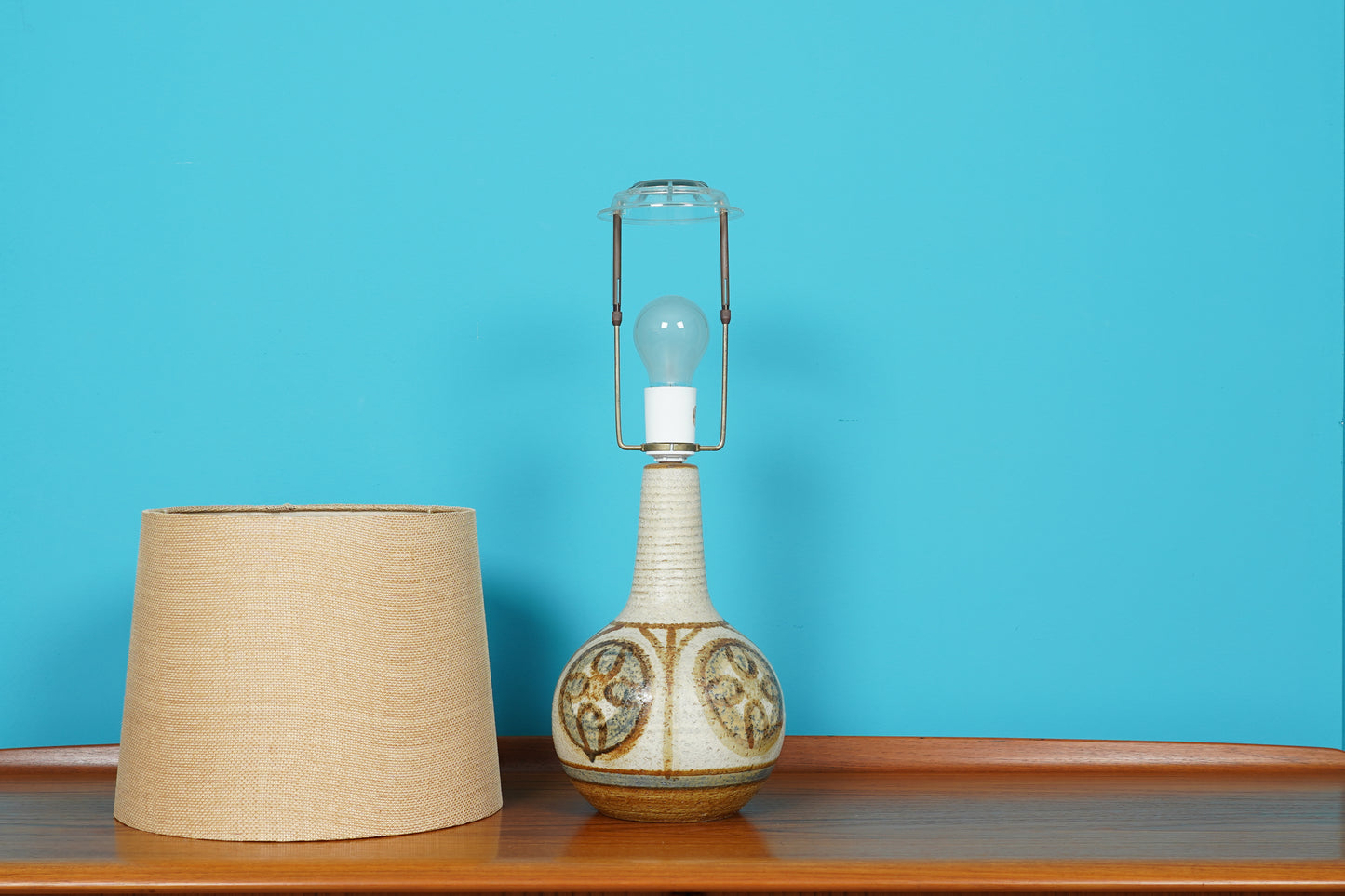 Dänische Søholm Keramik Tischlampe, 1960er