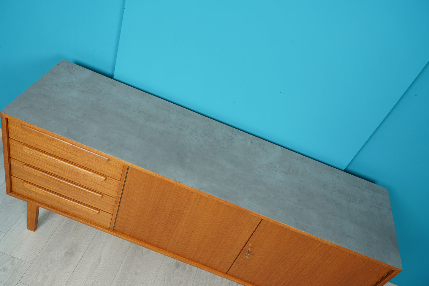 Deutsches Teak Sideboard WK-Möbel 165cm, 60er