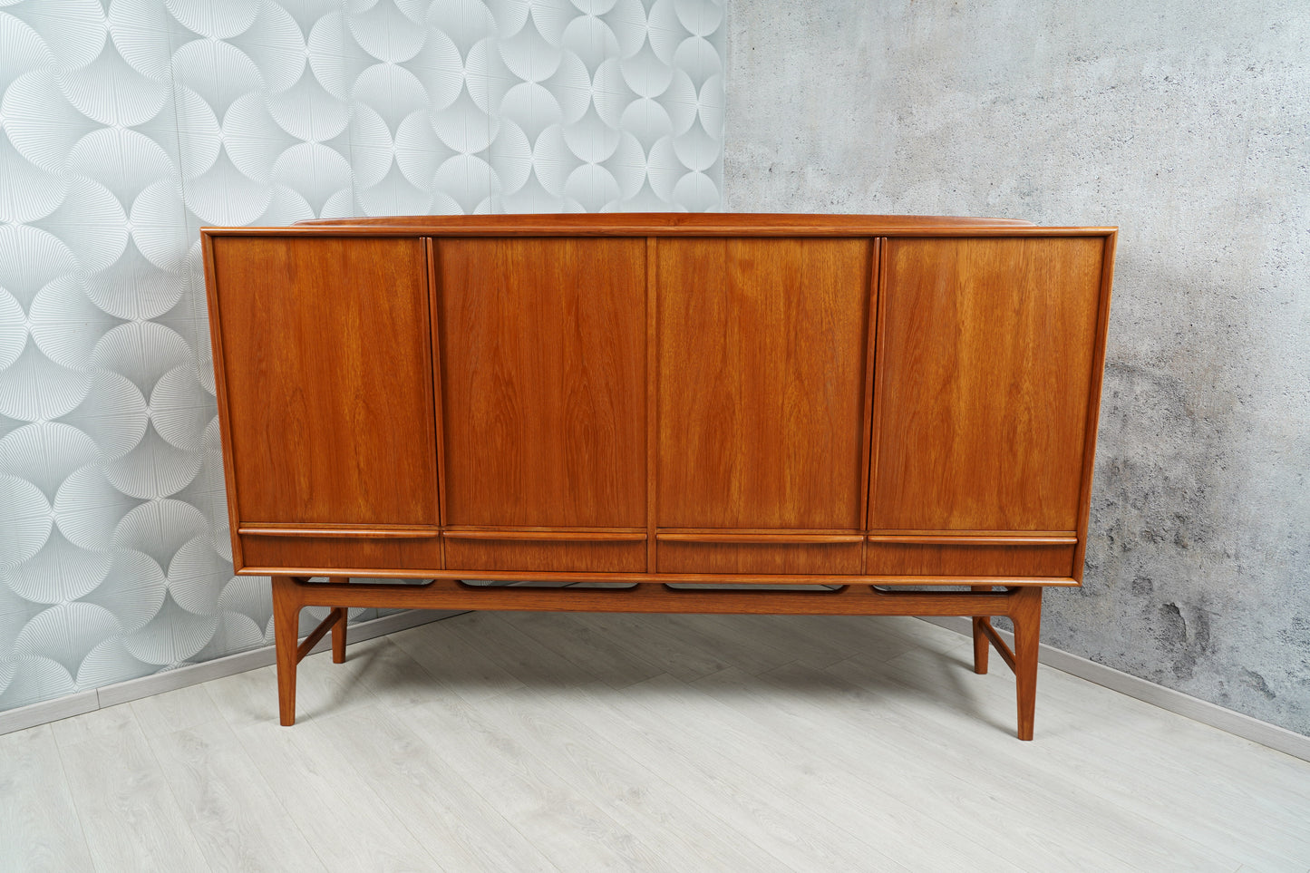 Dänisches Teak Highboard by Svend Åge Madsen, 60er 70er