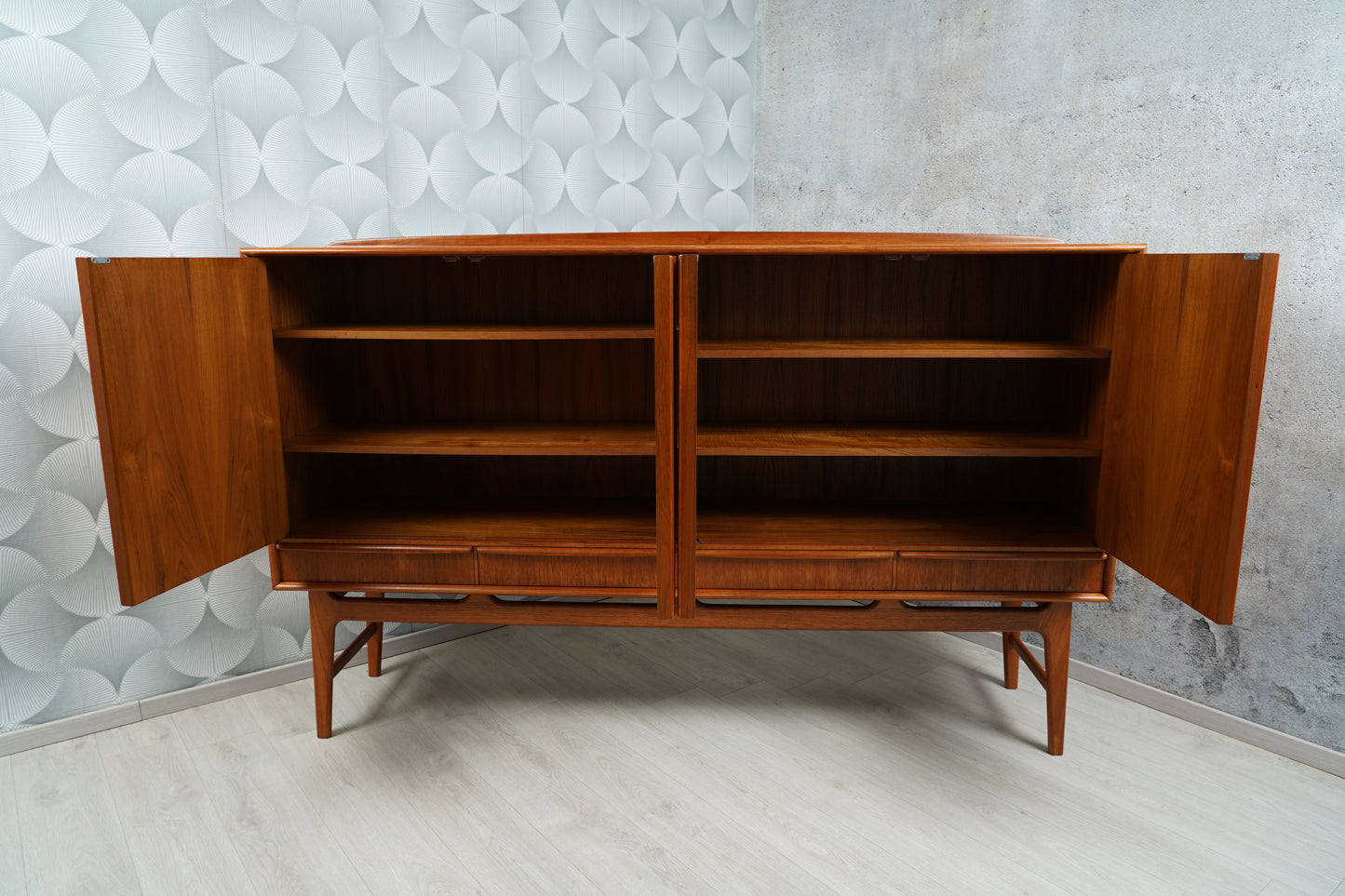 Dänisches Teak Highboard by Svend Åge Madsen, 60er 70er