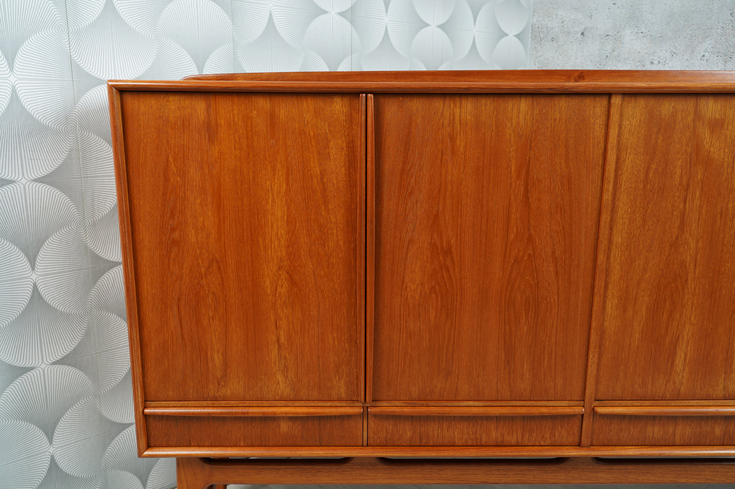 Dänisches Teak Highboard by Svend Åge Madsen, 60er 70er