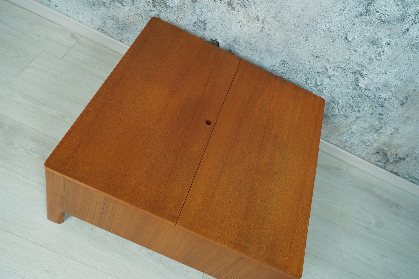 Teak Aufbewahrungsbox / Couchtisch MidCentury, 1970er