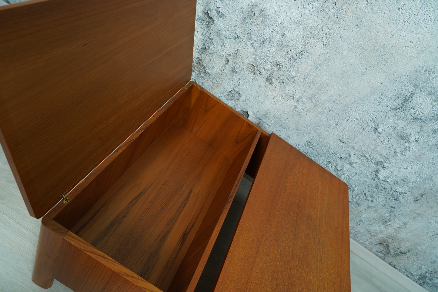 Teak Aufbewahrungsbox / Couchtisch MidCentury, 1970er