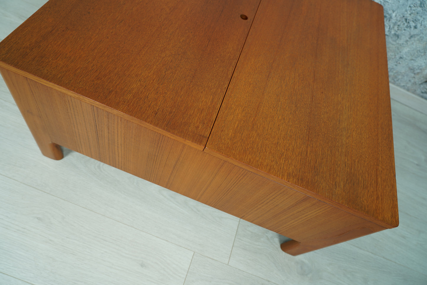 Teak Aufbewahrungsbox / Couchtisch MidCentury, 1970er