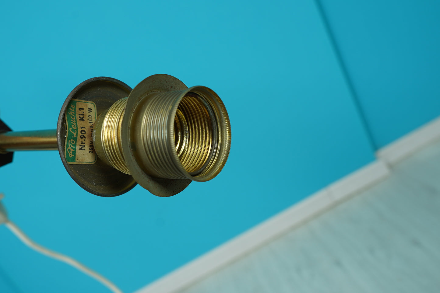 Midcentury Teak Tripod Stehlampe von Aro Leuchten, 60er 70er