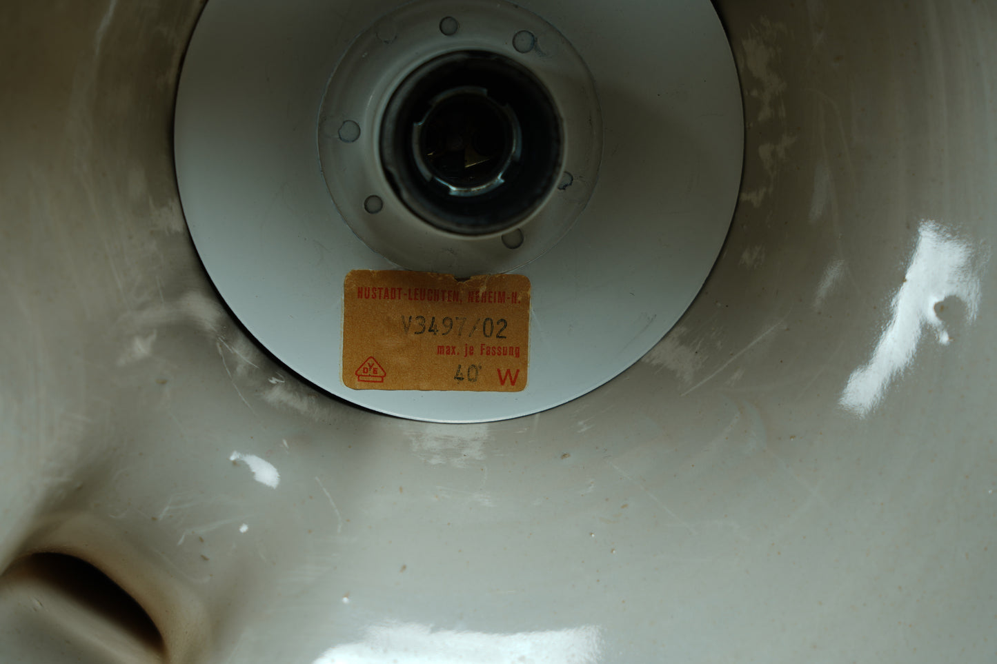 Fat Lava Keramik Tischlampe von Hustadt Leuchten, 70er