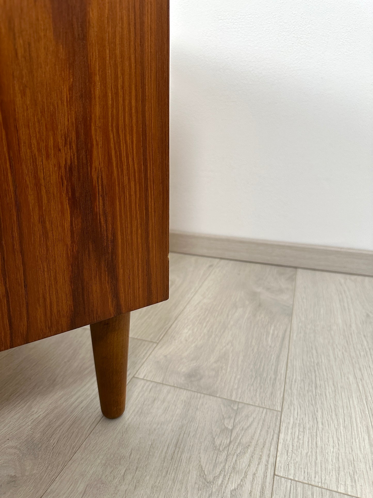Dänische Teak Kommode mit 4 Schubladen, 1960er
