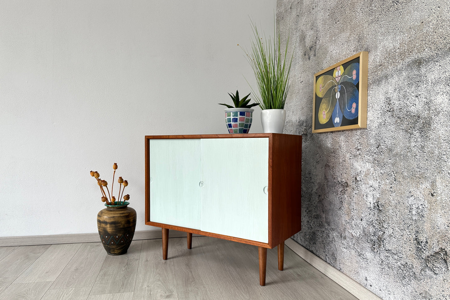 Teak Kommode / Sideboard by Cadovius mit Schiebetüren, 1960er