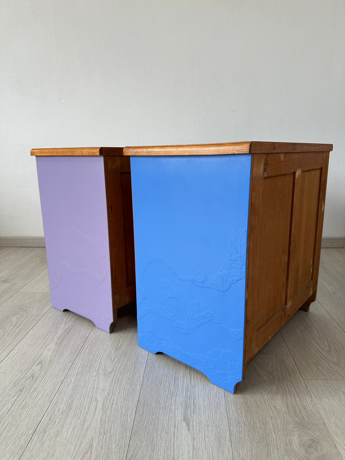 2er Set DDR Nachttische / Nachttischschränke / Kommoden DIY, 60er 70er