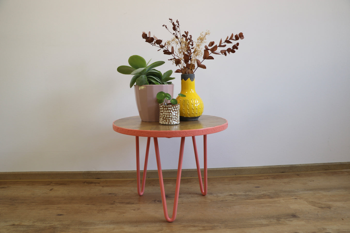 Couchtisch | Upcycling | Blumenbank I DIY mit Pappefurnier