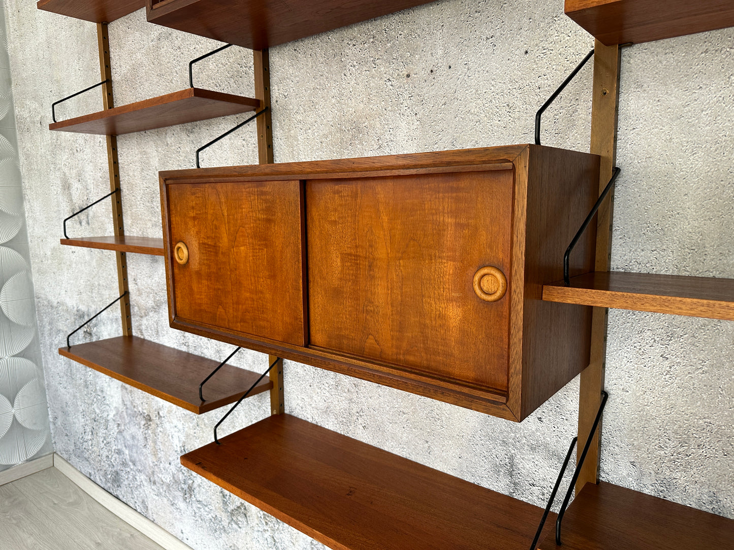 Dänisches Teak Regal / Regalsystem "Royal” by Cadovius, 1950er
