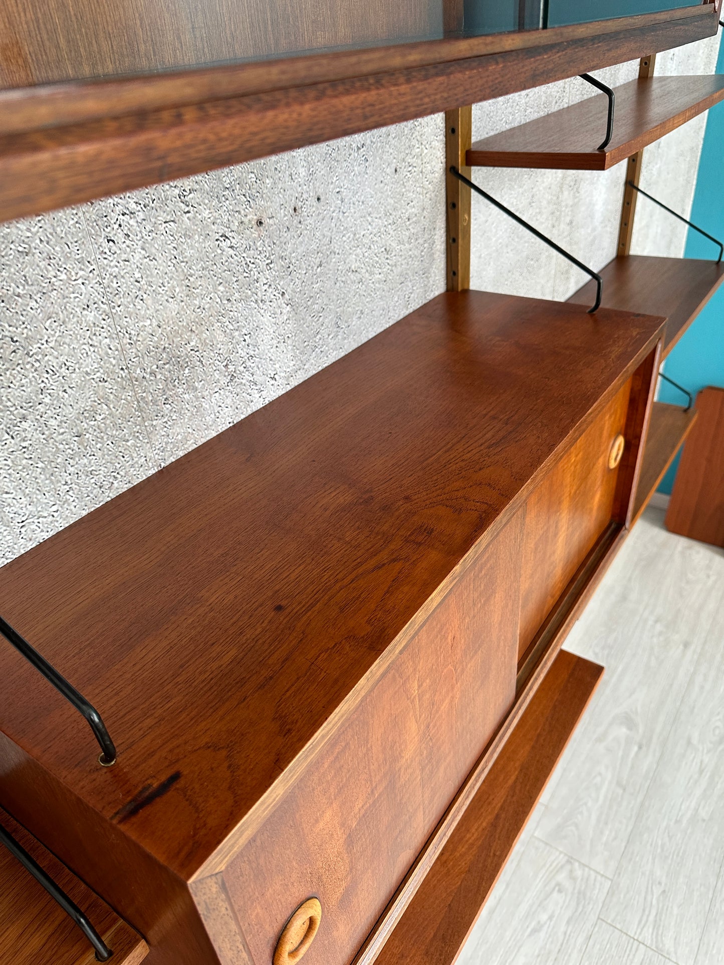 Dänisches Teak Regal / Regalsystem "Royal” by Cadovius, 1950er