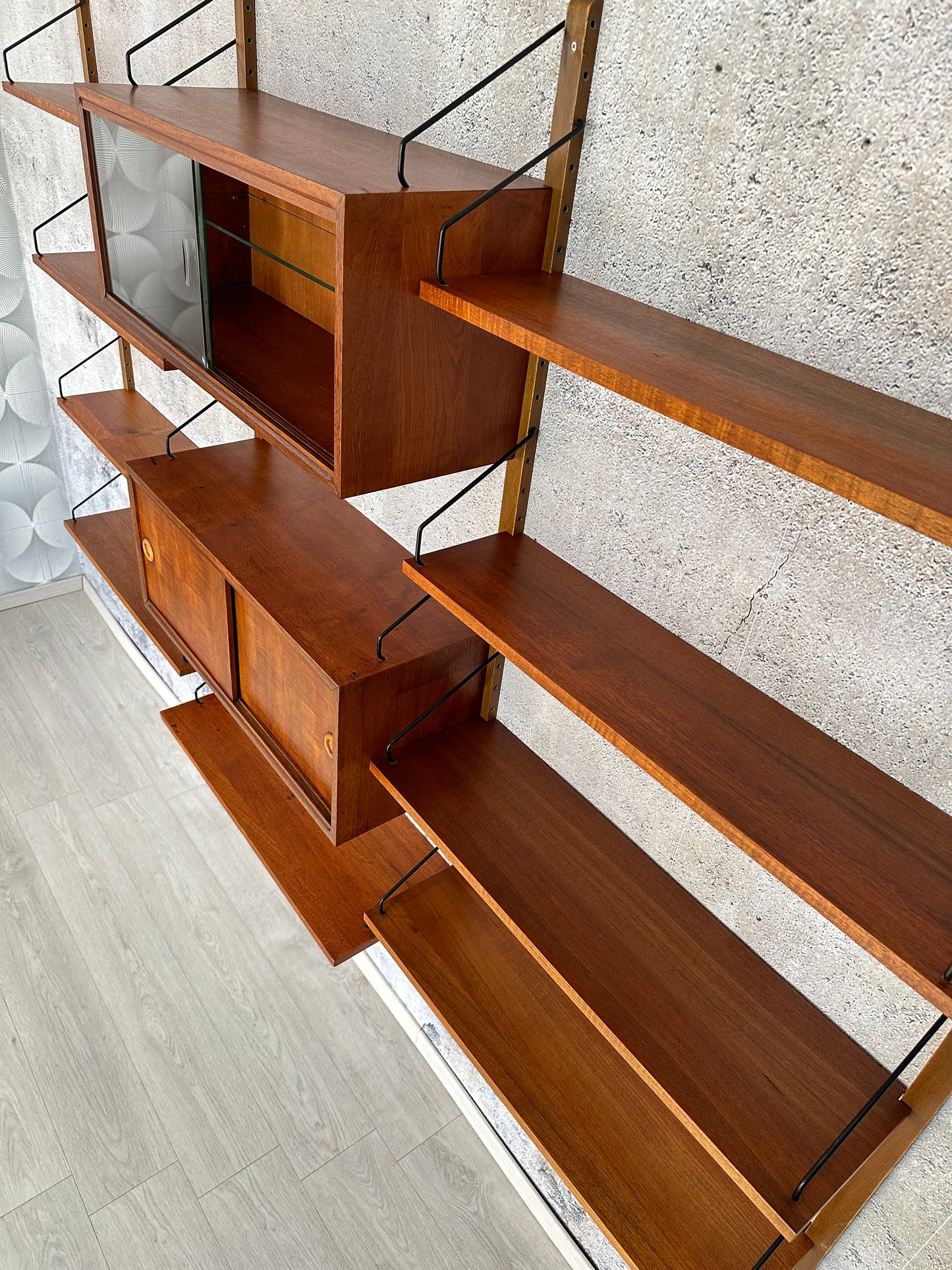 Dänisches Teak Regal / Regalsystem "Royal” by Cadovius, 1950er