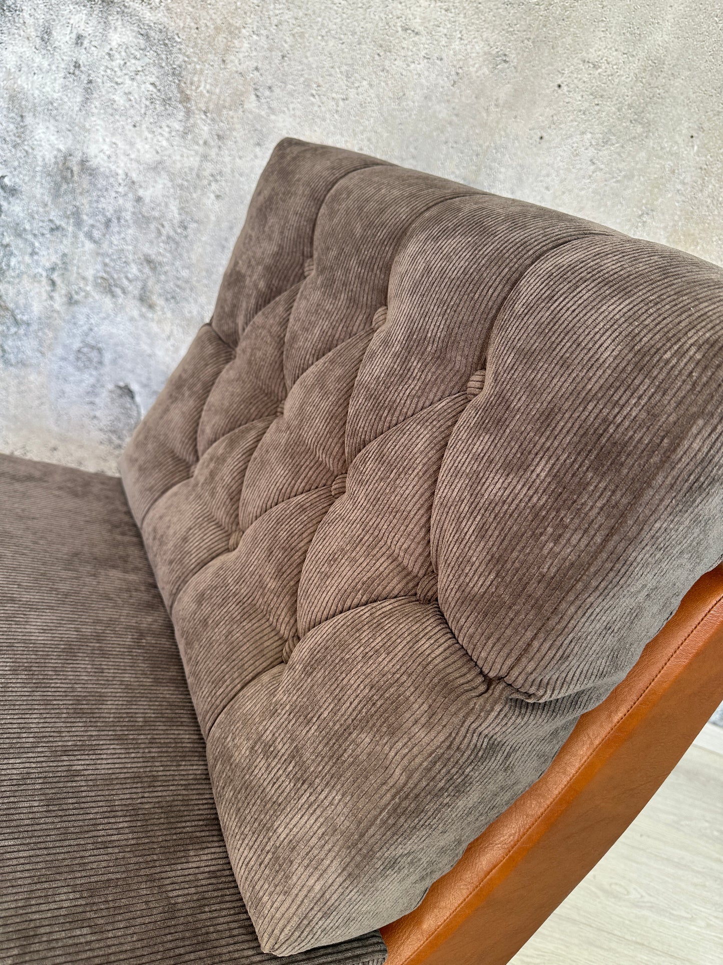 Modularer VINTAGE Lounge Sessel / Relax Chair mit Cordauflage - DDR