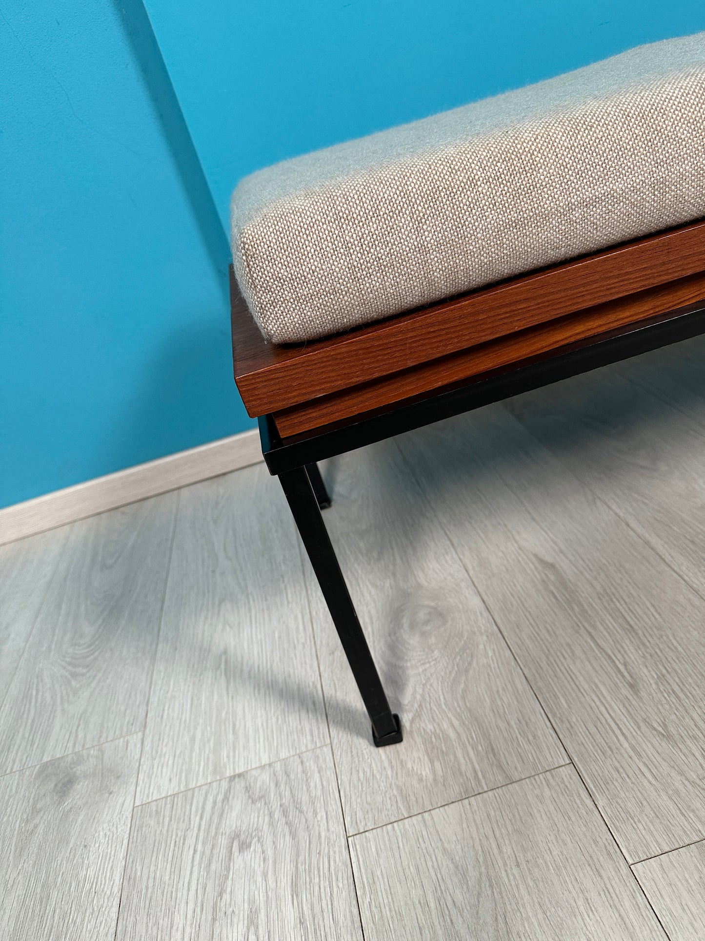 Vintage Teak Sitzbank / Bank, 60er 70er