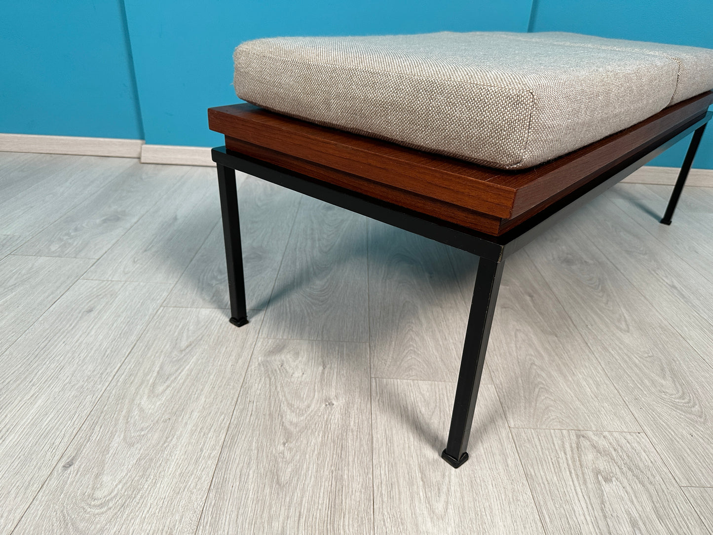 Vintage Teak Sitzbank / Bank, 60er 70er
