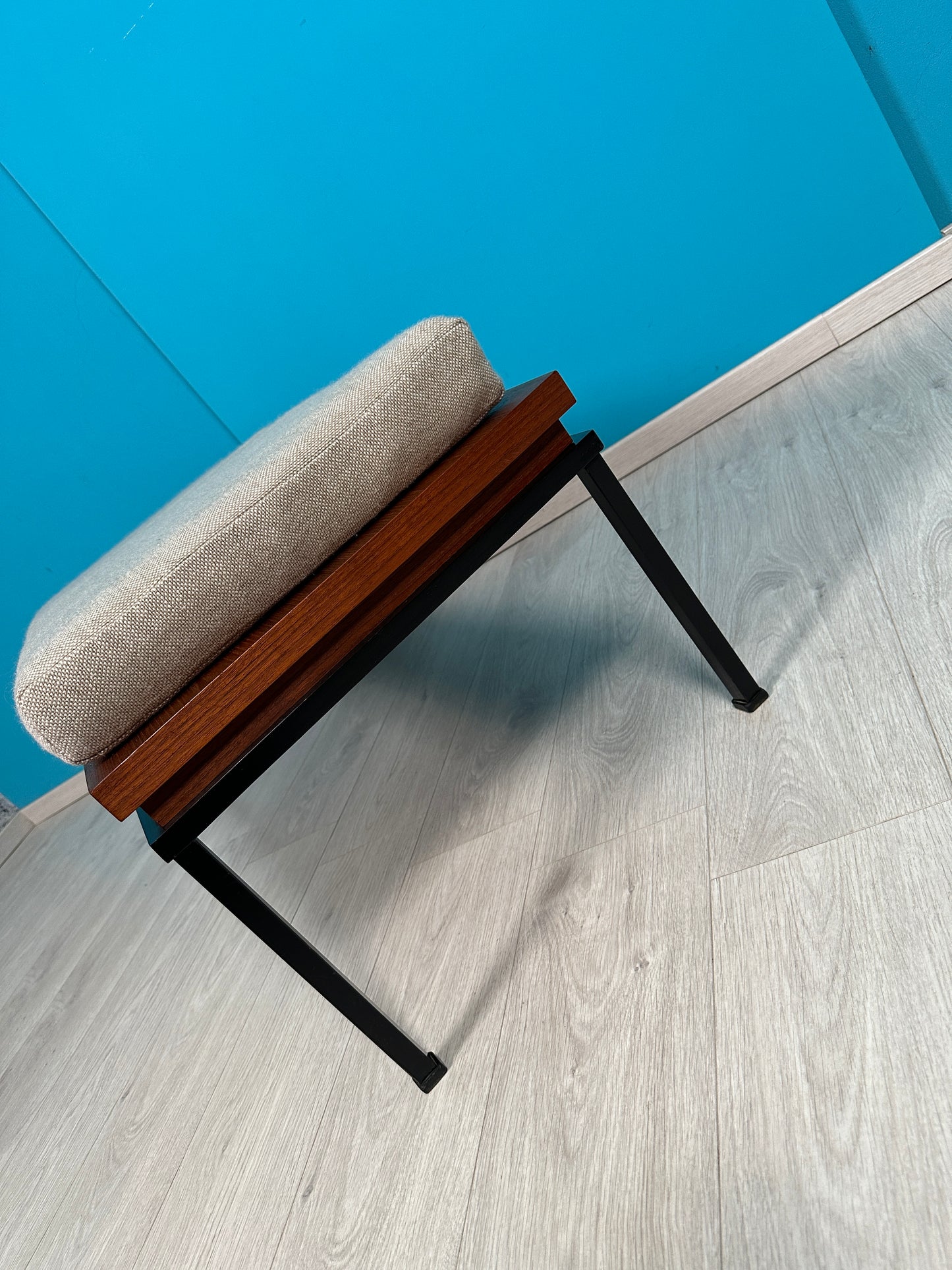 Vintage Teak Sitzbank / Bank, 60er 70er