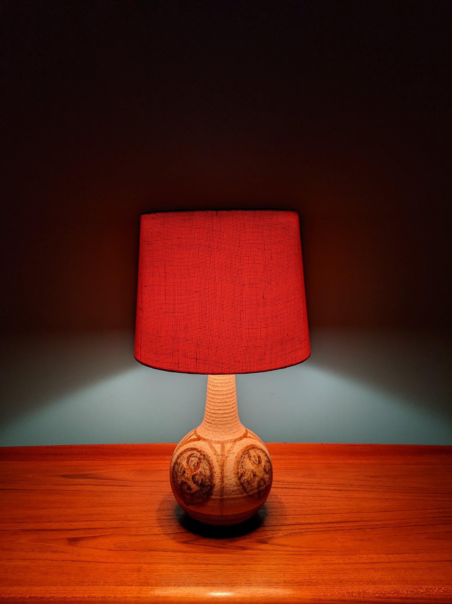 Dänische Søholm Keramik Tischlampe, 1960er