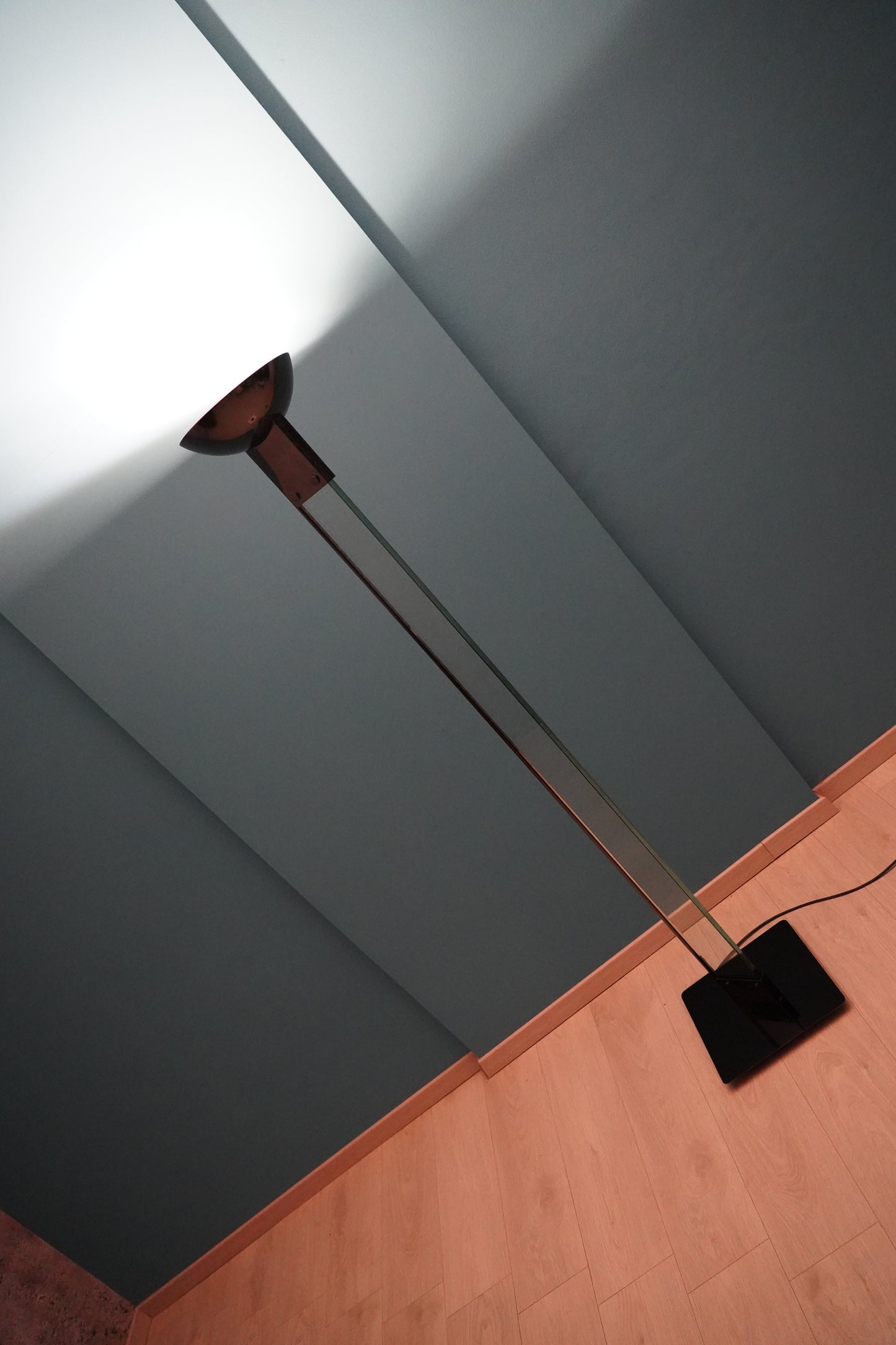 Italienische Designer Stehlampe / Deckenfluter von Lamperti, 1980er