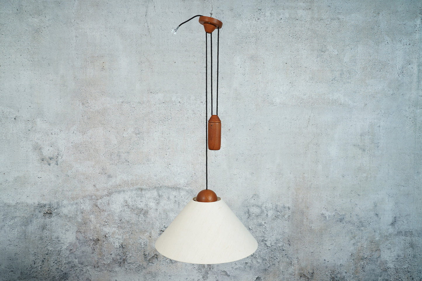 Domus Teak Pendellampe / Deckenlampe, 1960er
