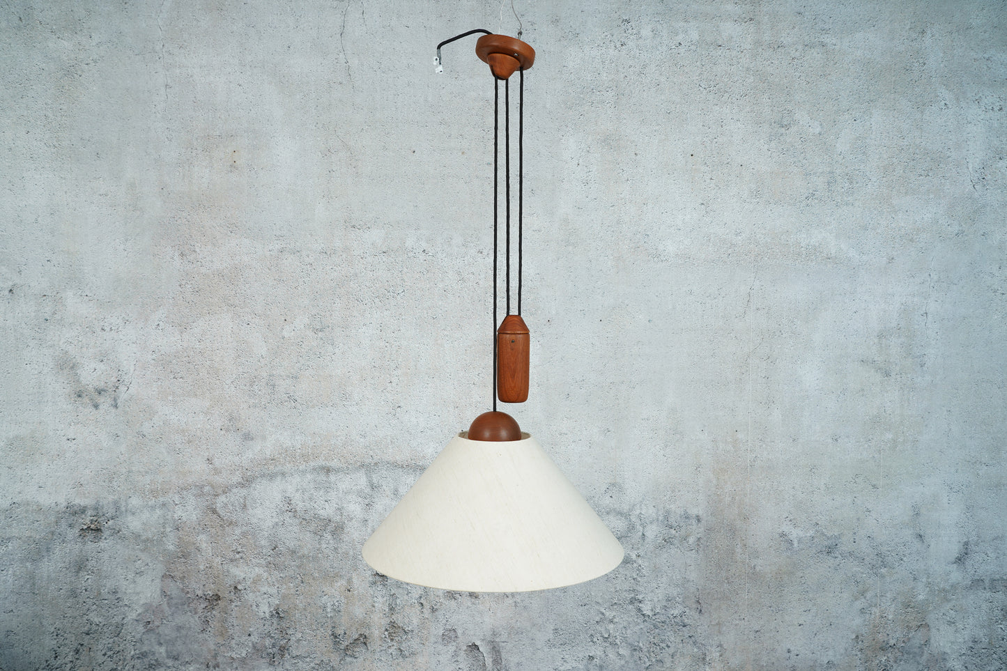 Domus Teak Pendellampe / Deckenlampe, 1960er