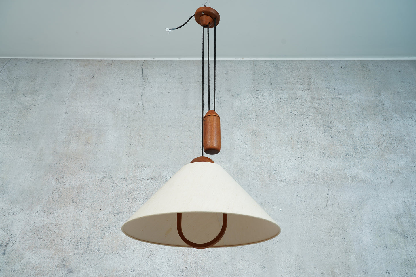 Domus Teak Pendellampe / Deckenlampe, 1960er