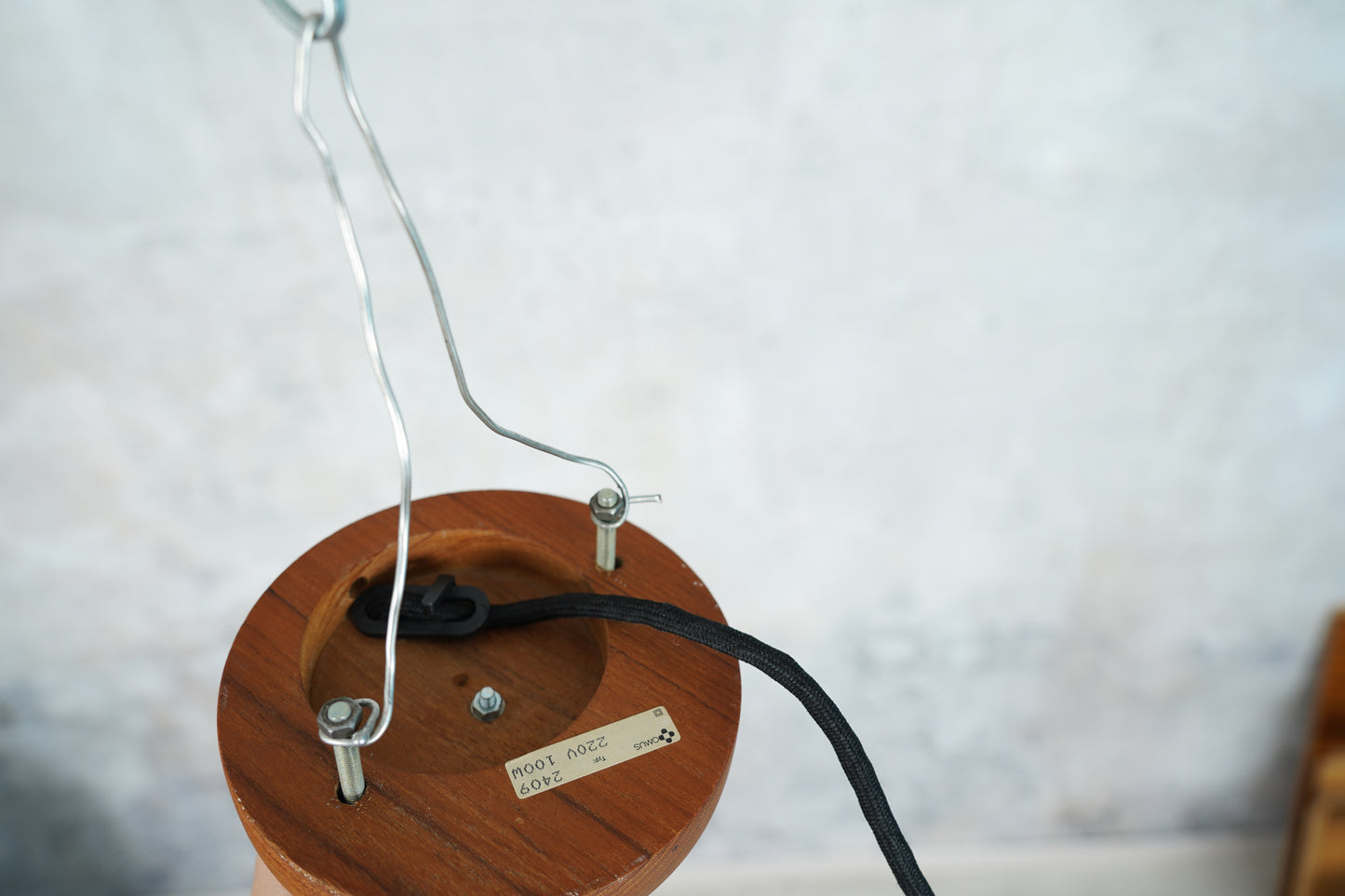 Domus Teak Pendellampe / Deckenlampe, 1960er