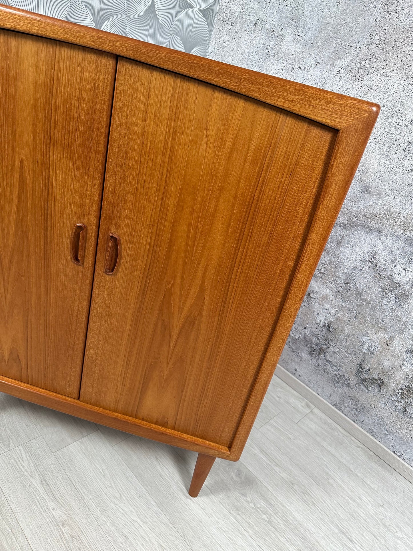 Deutsches Teak Highboard by Strobeck, 1970er