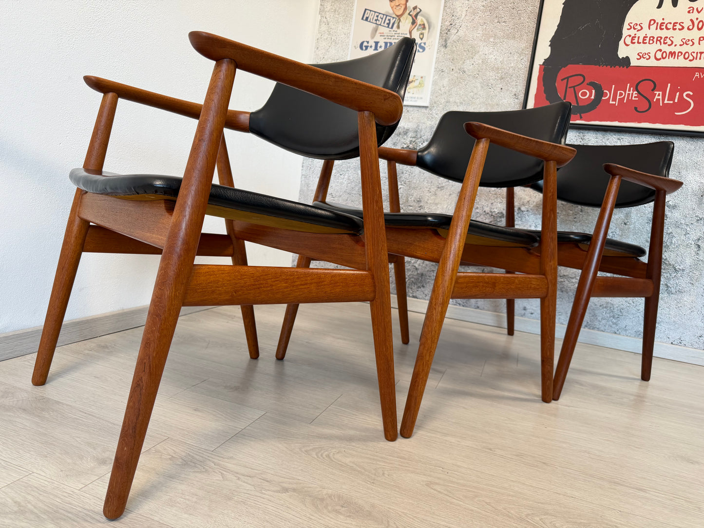 Teak Armlehnstuhl GM11 by Svend Age Eriksen für Glostrup, 60er