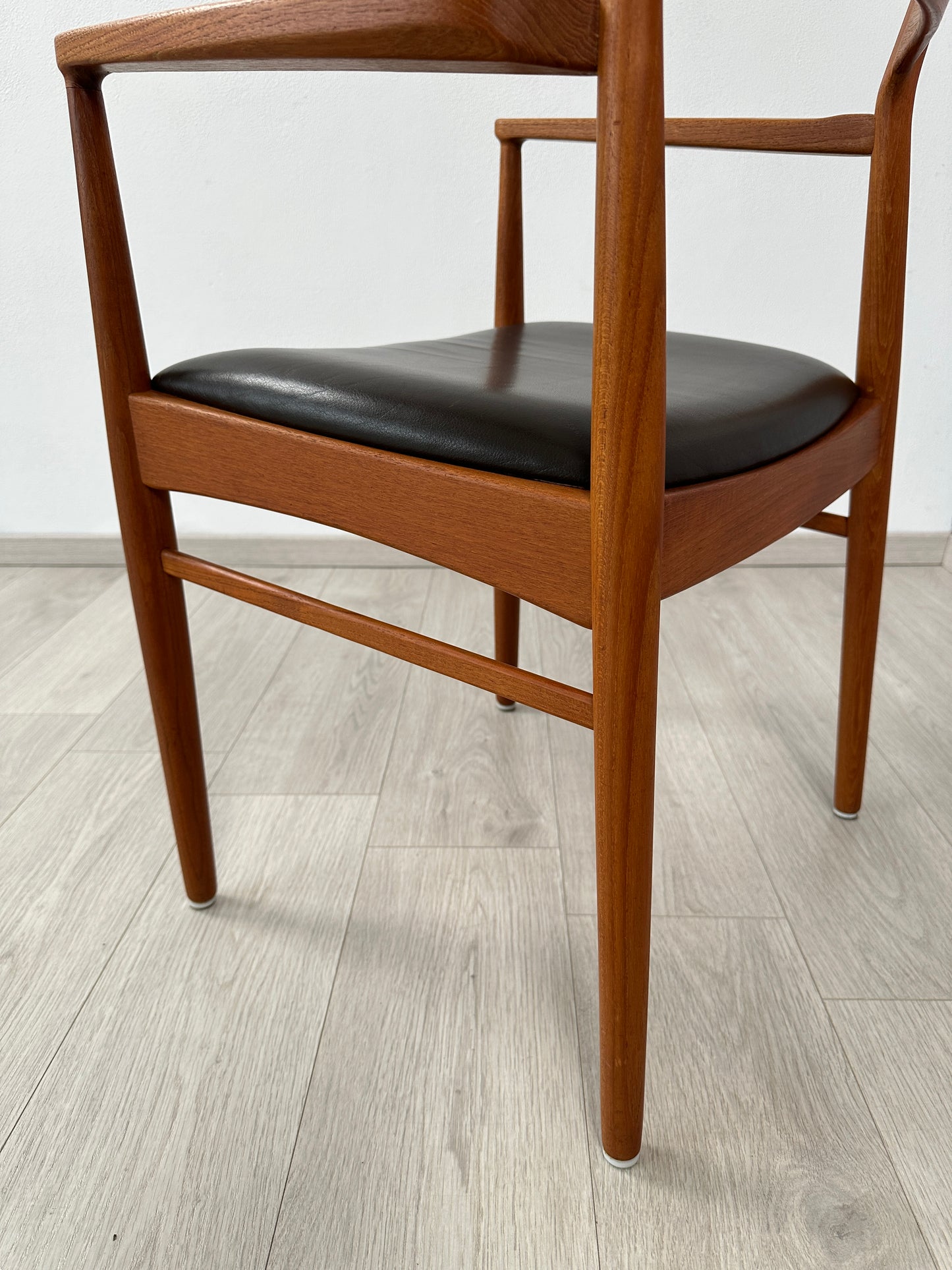 Danish Teak-Armlehnenstuhl / Schreibtischstuhl Kjaernulf für KS Møbler, 60er