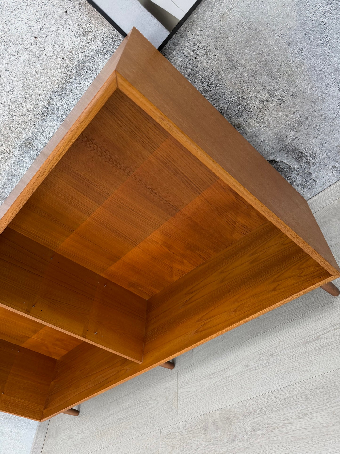 Teak Sideboard / offene Kommode WK-Möbel 165cm, 1960er