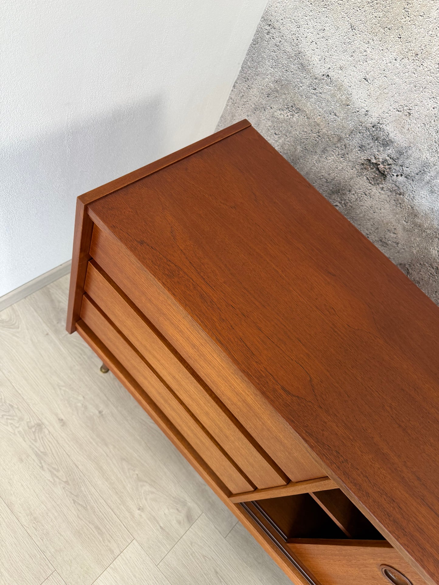 Mid Century Teak Sideboard 200cm, 1960er