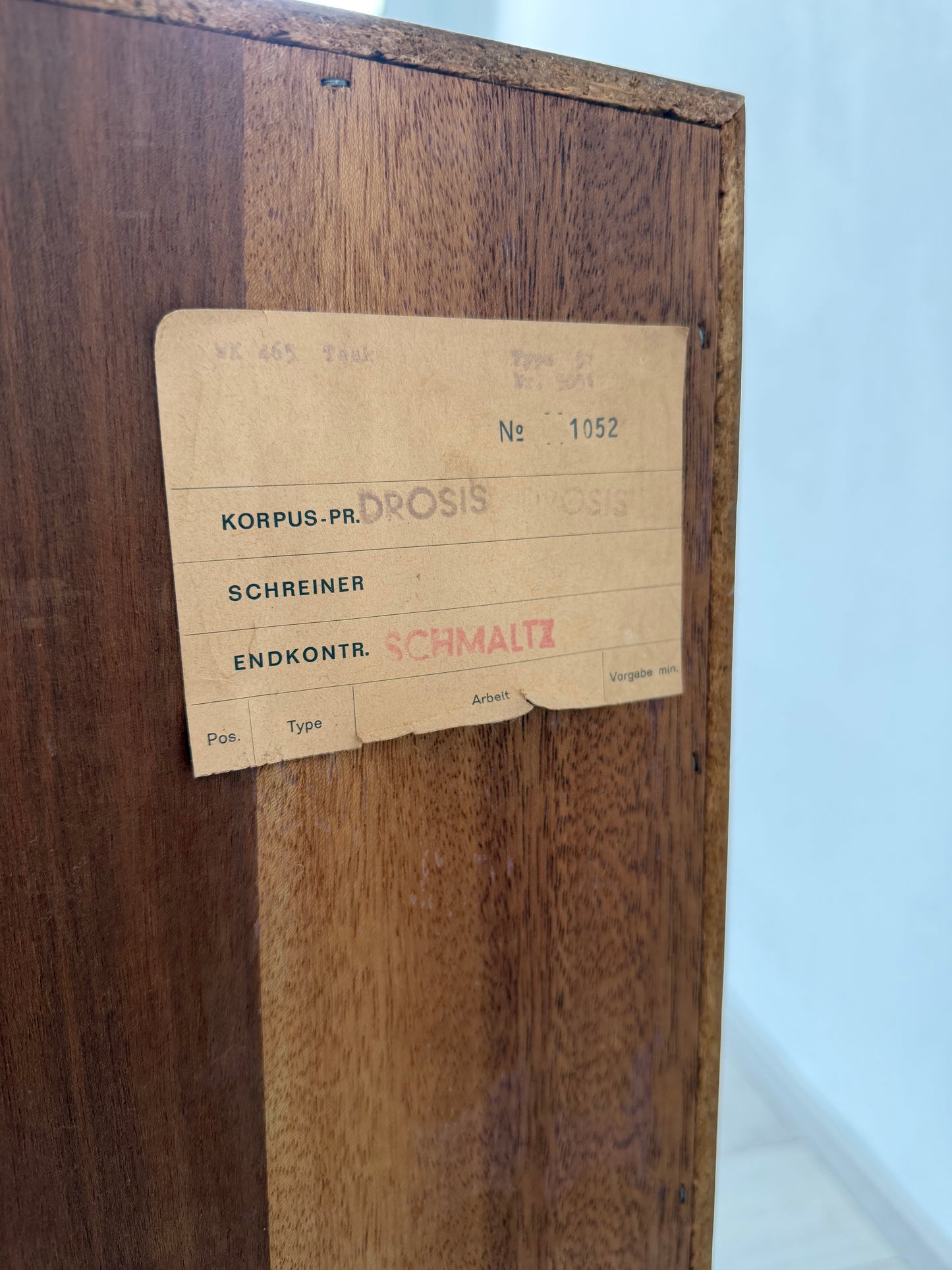 Teak Sideboard / offene Kommode WK-Möbel 165cm, 1960er