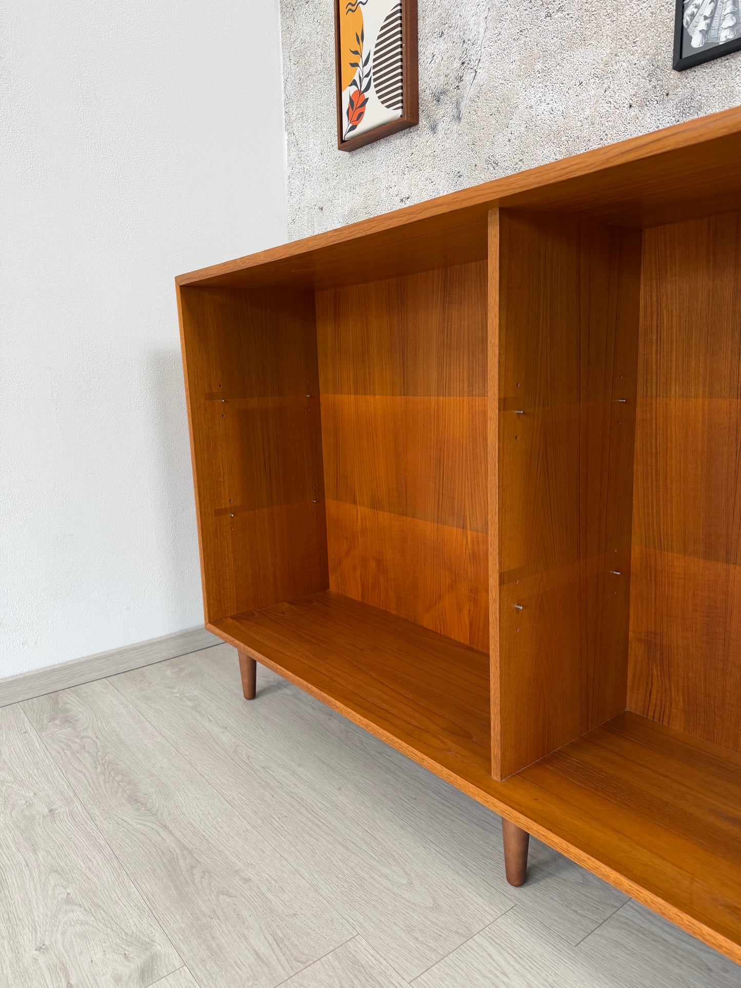 Teak Sideboard / offene Kommode WK-Möbel 165cm, 1960er
