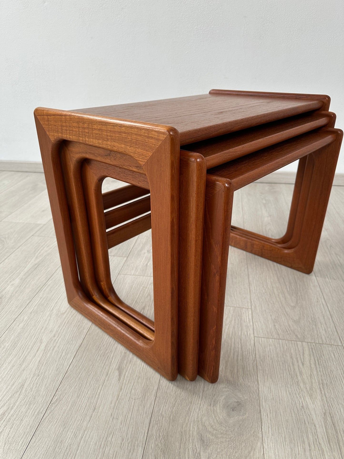 Danish Teak 3-Satztische / Couchtische Salin Nyborg, 1960er
