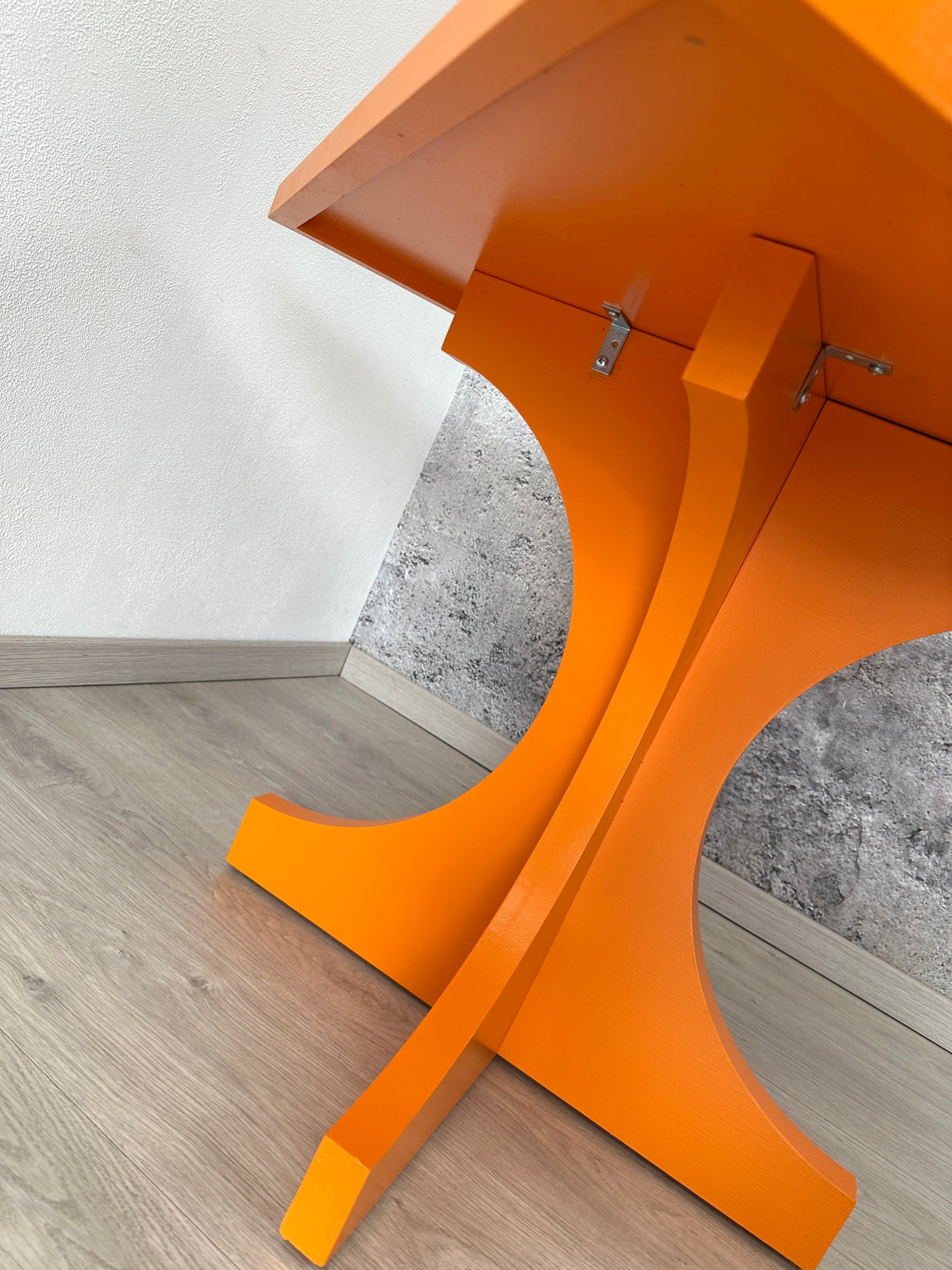 Oranger Couchtisch / Beistelltisch, 1960er 1970er