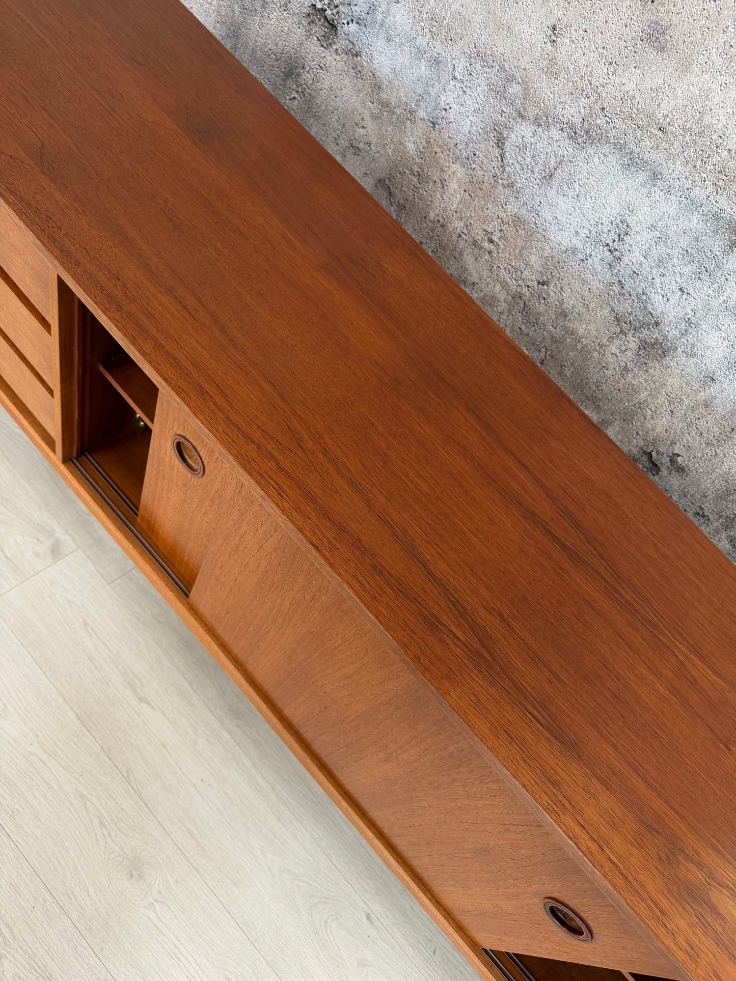 Mid Century Teak Sideboard 200cm, 1960er