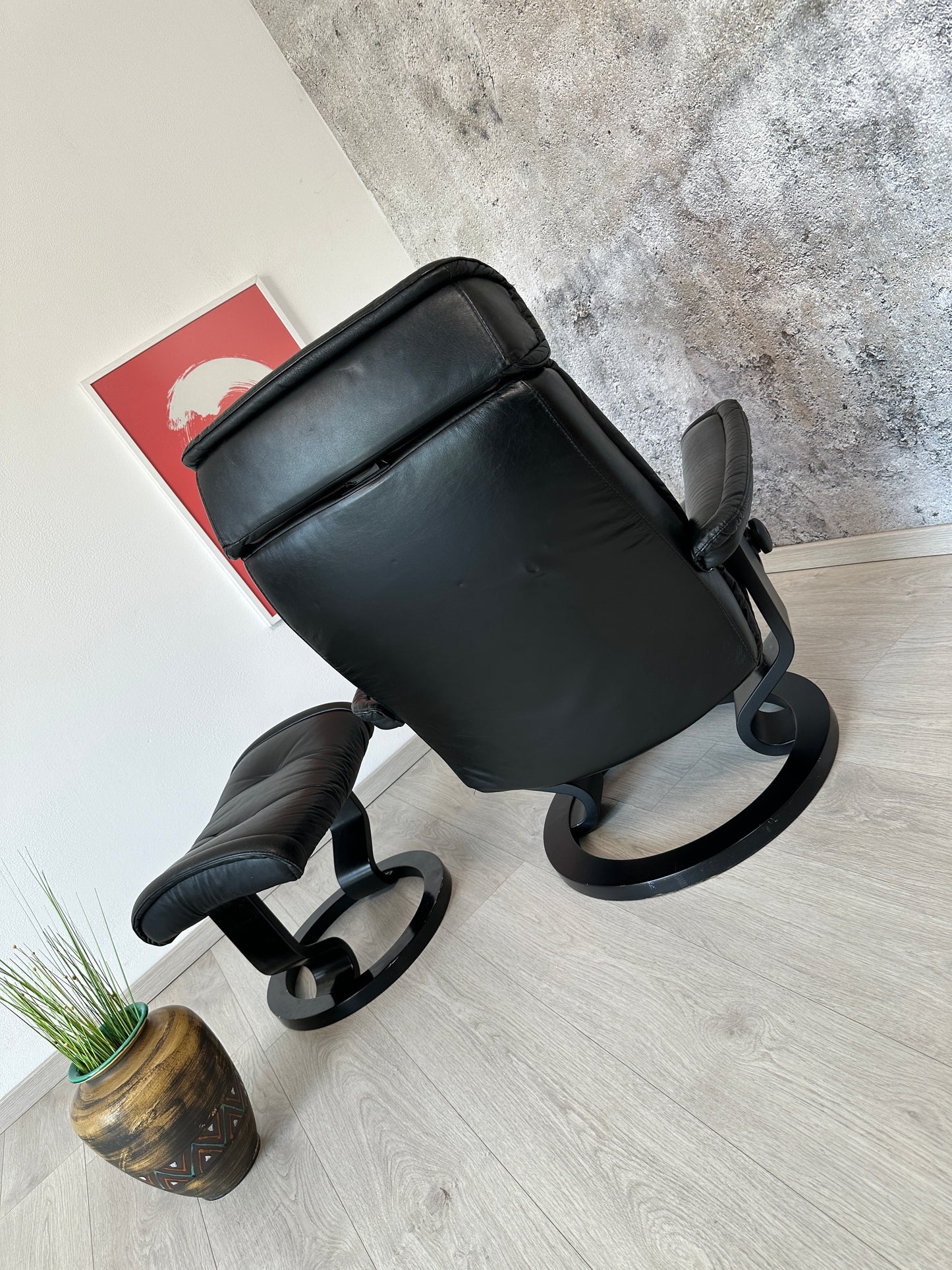 Ekornes Stressless Relaxsessel „Prince“ + Hocker Leder