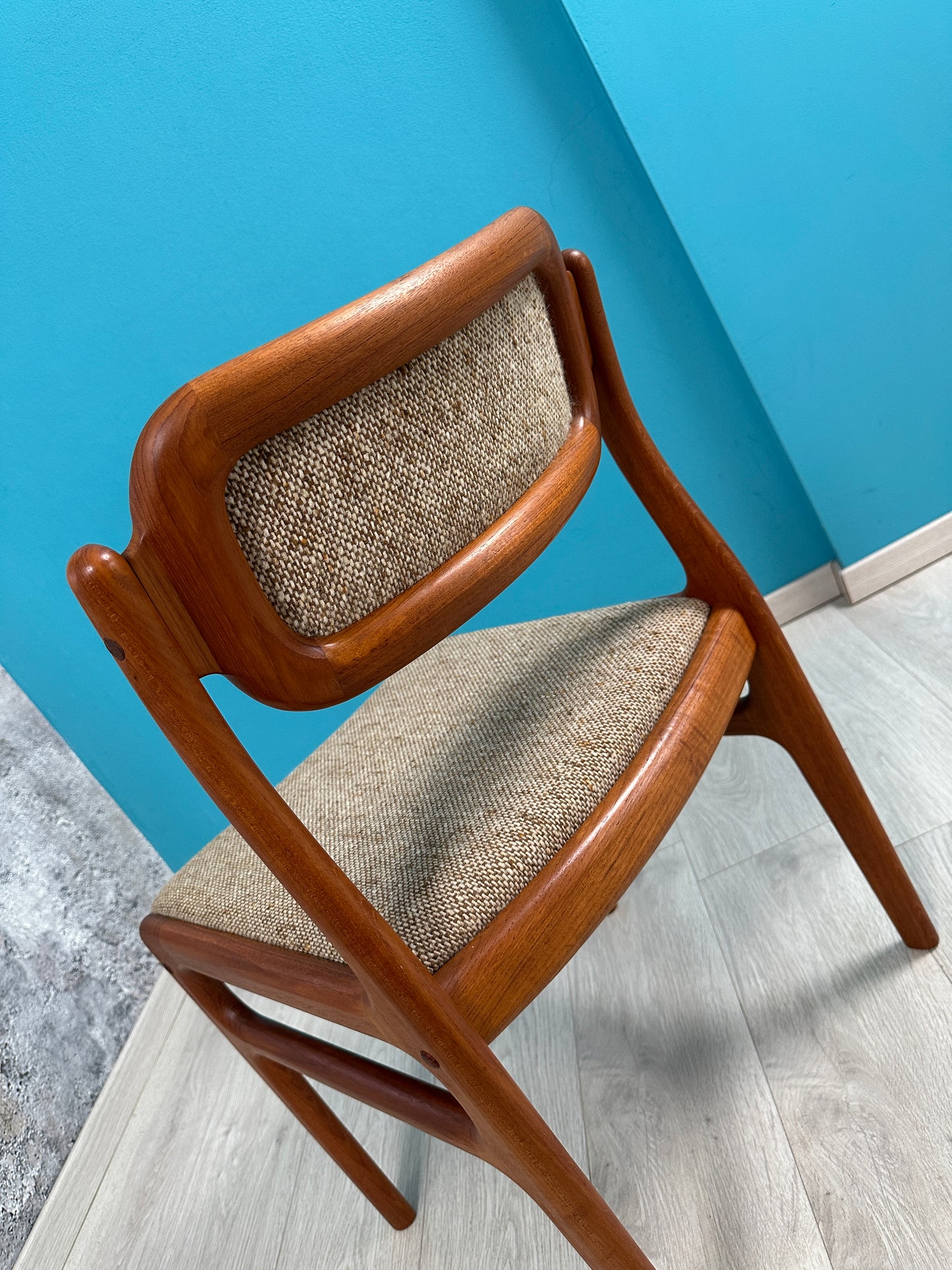 2er Set Dänische Teak Stühle by Johannes Andersen für Uldum, 60er