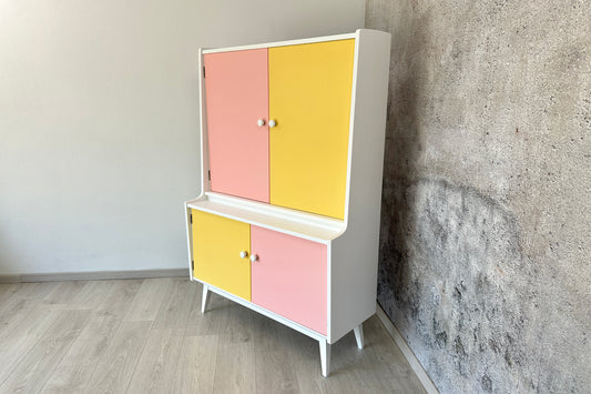 MidCentury Schrank-Buffet für Küche / Kinderzimmer, 60er 70er
