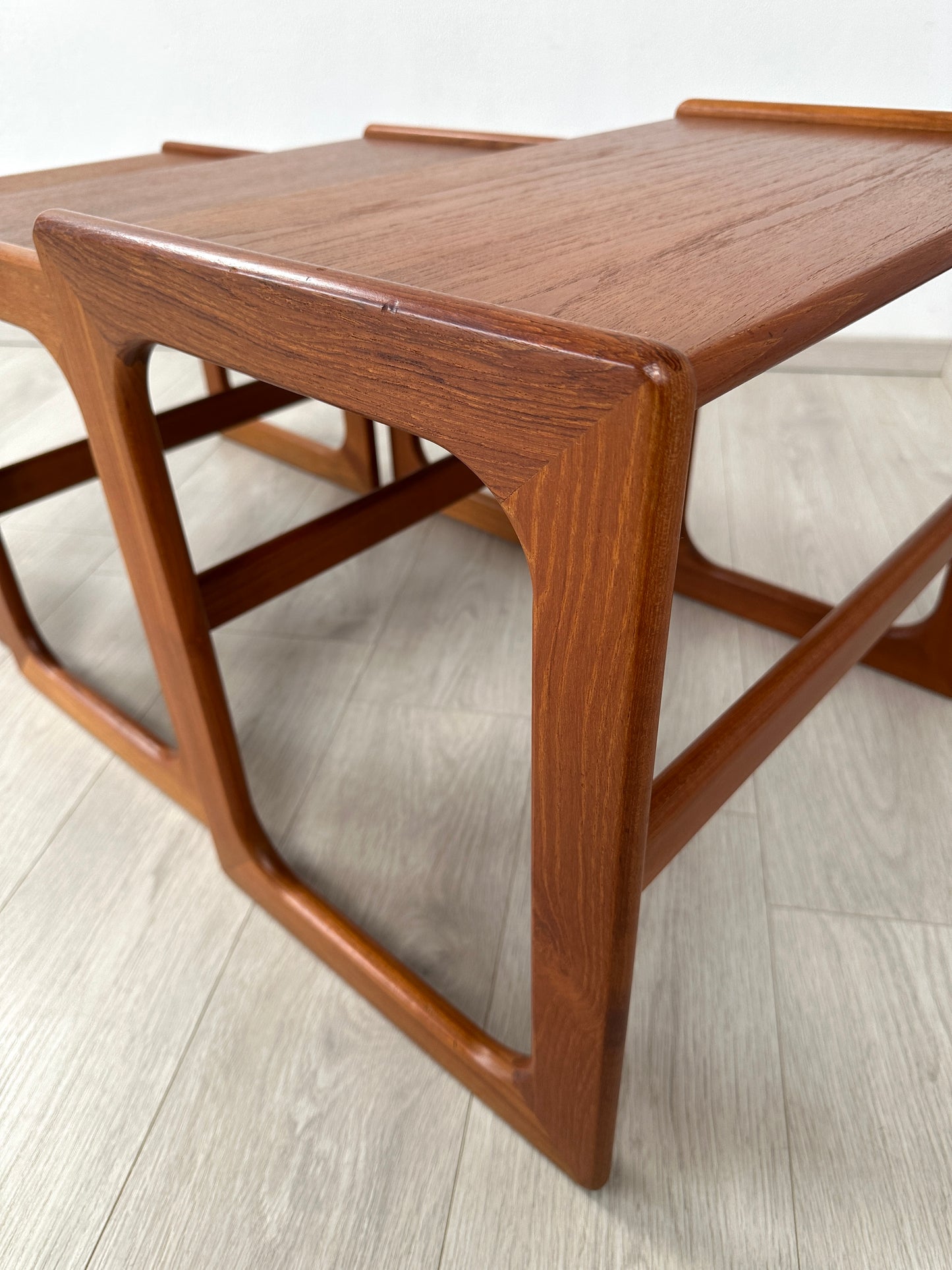 Danish Teak 3-Satztische / Couchtische Salin Nyborg, 1960er