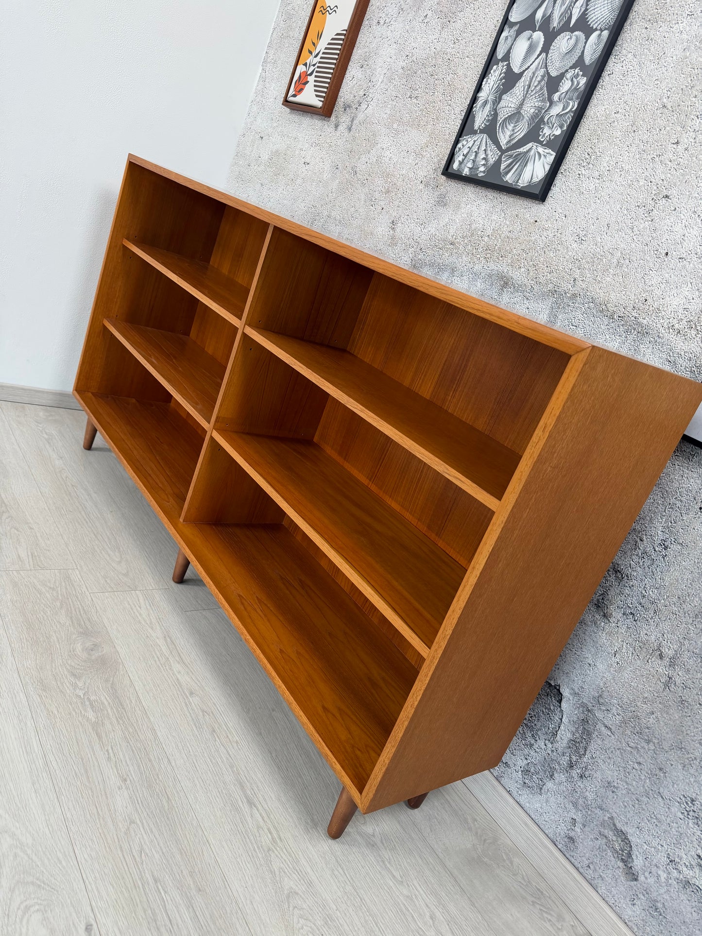 Teak Sideboard / offene Kommode WK-Möbel 165cm, 1960er