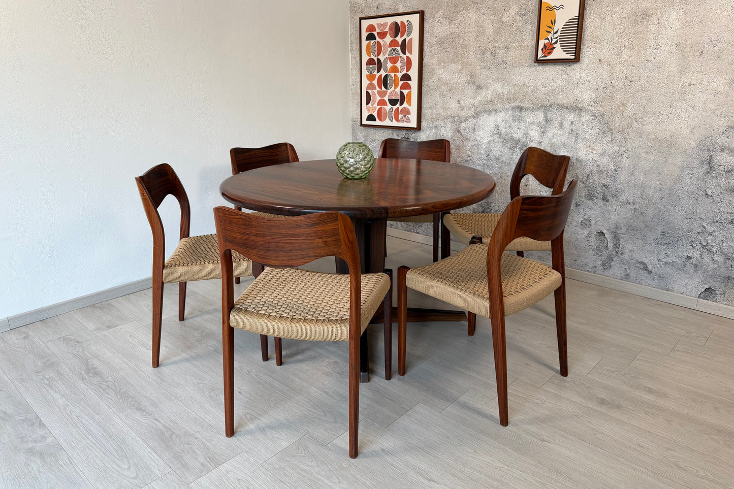 Dänischer Rio Palisander-Esstisch – bis 314 cm - Mid-Century