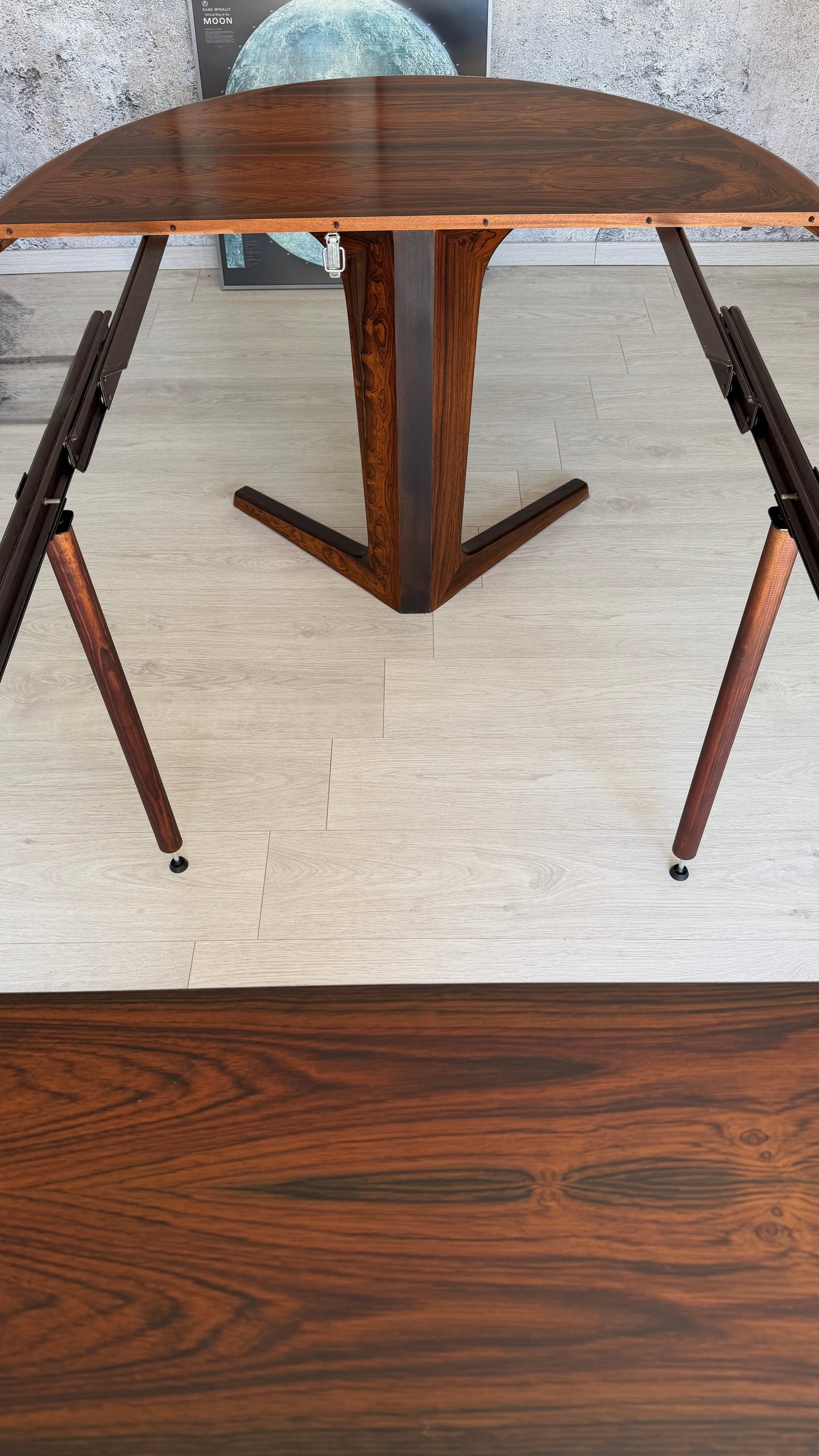 Dänischer Rio Palisander-Esstisch – bis 314 cm - Mid-Century