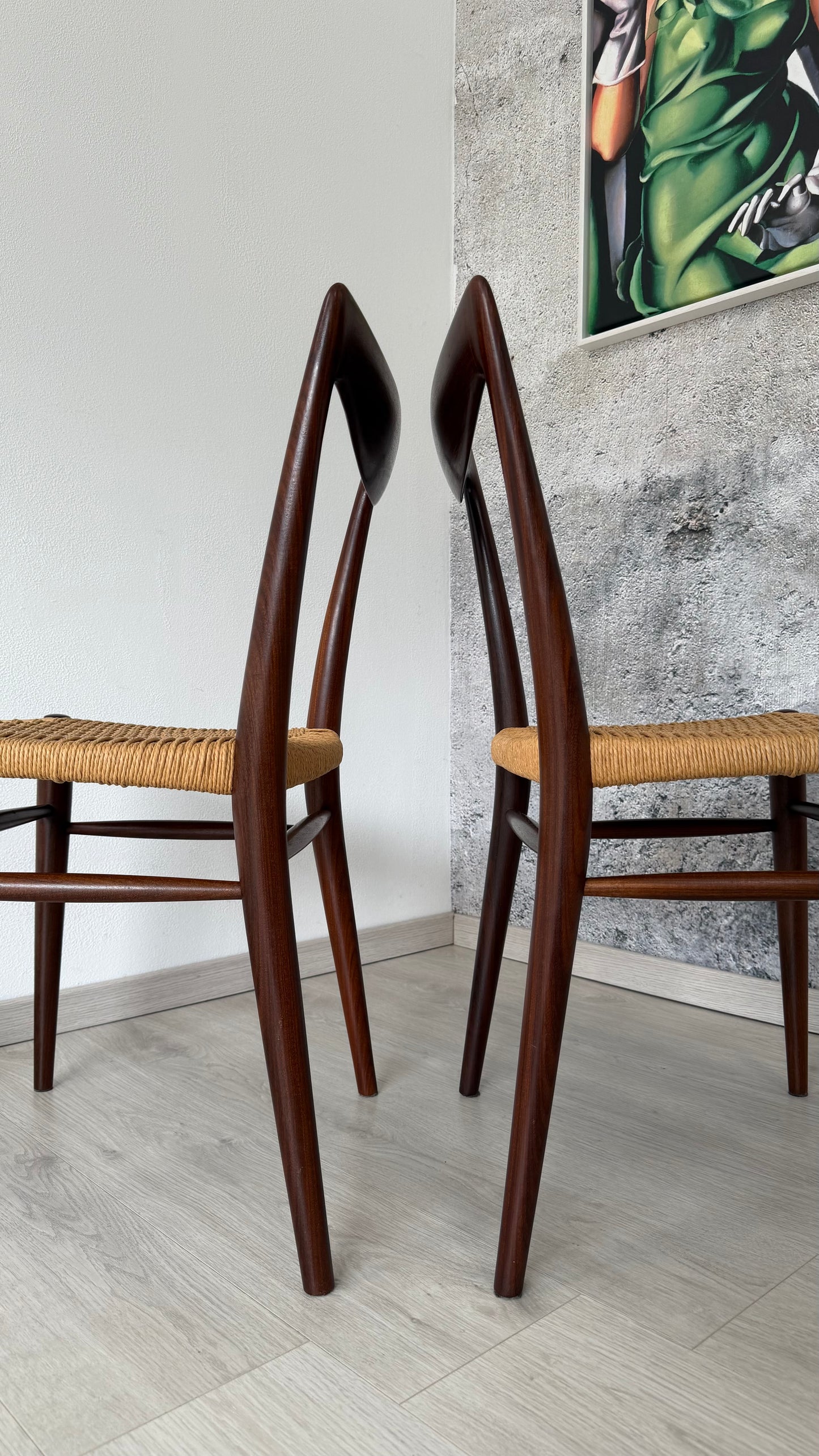 2er Set Bambi Stühle by Rastad & Relling, 60er